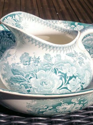 ensemble rare "jardiniere" de Sarreguemines