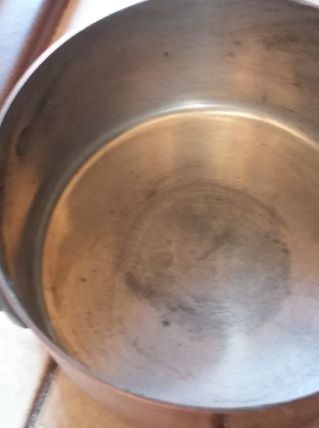 5 casseroles étamées en cuivre