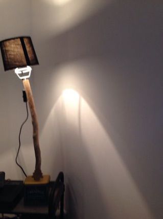 lampe bois flotté 