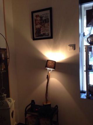 lampe bois flotté 