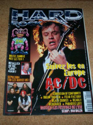 REVUE HARD ROCK NO 15 DE 96 ACDC + poster 