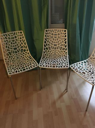 Lot de 4 chaises design 