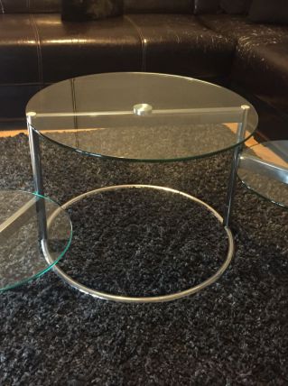 Table de salon en verre