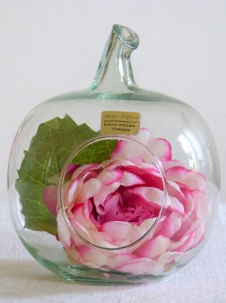 Pomme Terrarium déco en verre 