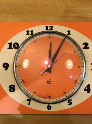 Horloge vintage orange