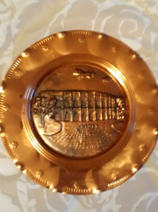 plateau mural en cuivre véritable