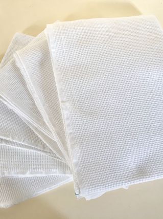 Six serviettes nid d’abeille vintage 