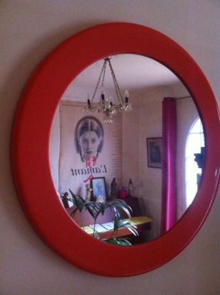 Miroir orange vintage Syla 