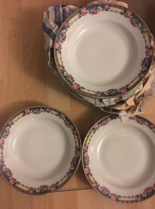 assiettes creuses vintage