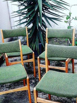 4 chaises vintage 1960 Design scandinave