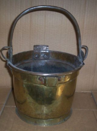 ANCIEN SEAU CUIVRE POUR PLANTE 