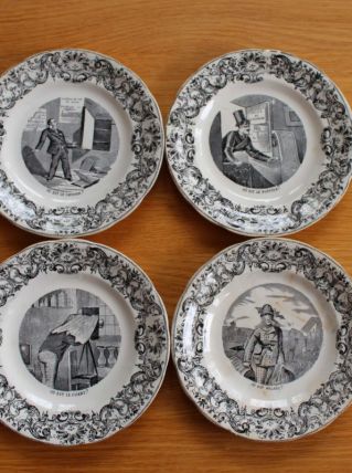 Lot assiettes parlante de Gien