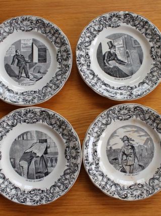 Lot assiettes parlante de Gien