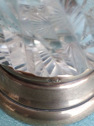 grand vase cristal tailler art deco