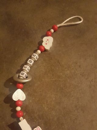 Attache tétine nuage personnalisé