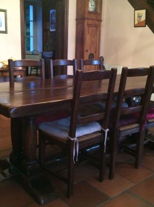 table de maison bourgeoise  en chêne