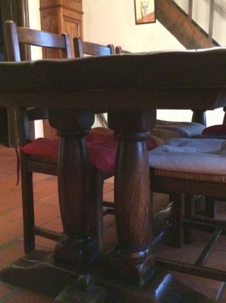 table de maison bourgeoise  en chêne