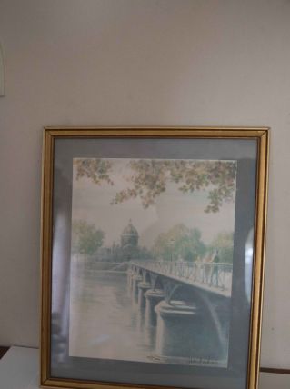 pastel du pont des arts