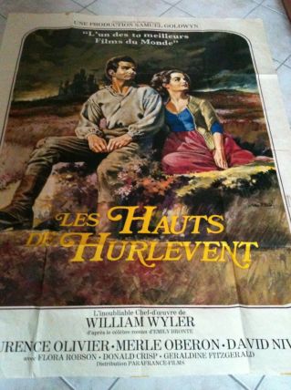 GRANDE AFFICHE de cinéma "Les Hauts de Hurlevent"