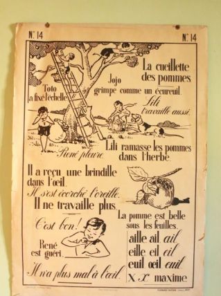 Affiche école vintage