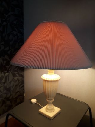 lampe   en  albatre 70s