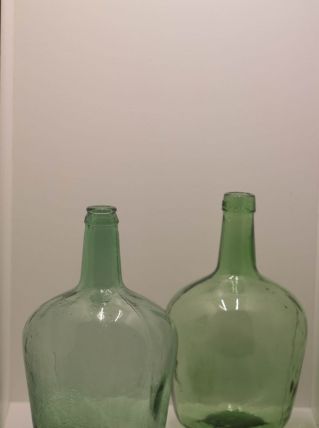 Paire de 2 dame jeanne de 4 litres soufflées