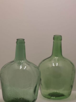 Paire de 2 dame jeanne de 4 litres soufflées