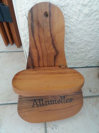 Boite à allumettes en bois d'olivier