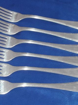 Fourchette en métal argent 