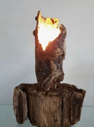 Lampe bois 