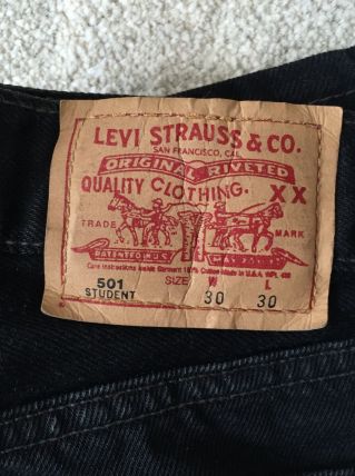 JEAN'S LEVIS USA NOIR