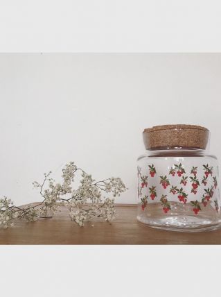 Pot à motifs cerises 