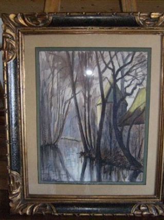 aquarelle signée "p.sollier"