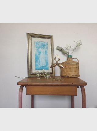 Couple de hérons en laiton 