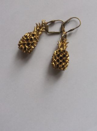 Boucles vintage ananas
