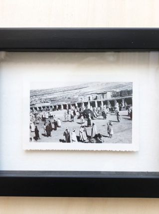 Photo vintage le souk de Marrakech - Maroc - 1934