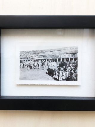 Photo vintage le souk de Marrakech - Maroc - 1934