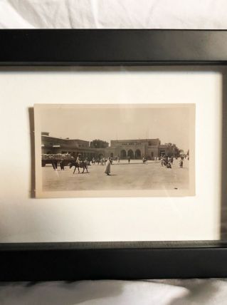 Photo vintage la place Jemaa el Fna 1934 Marrakech