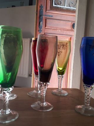 lot de 6 coupes à champagne