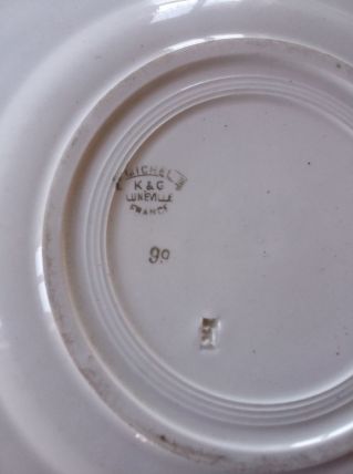 Beau plat vintage Lunéville 