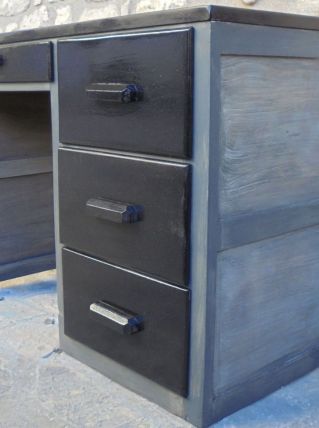 Bureau en bois vintage années 60