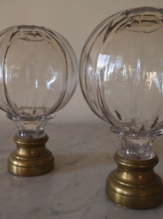 Boule d’escalier de collection en Baccarat