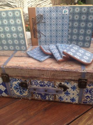 Ensemble album photo et porte-monnaie 