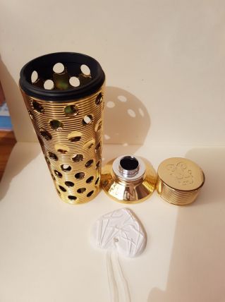Etui doré pour recharge parfum