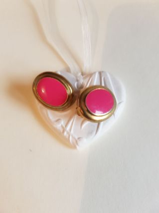 Clips roses et dorées