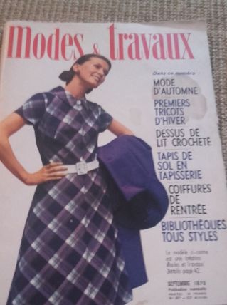 MODES ET TRAVAUX MAGAZINE SEPTEMBRE 1970