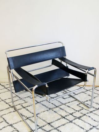 Fauteuil Wassily B3 de Marcel Breuer 70's