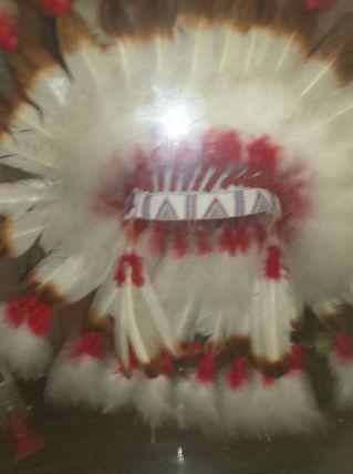 Authentique coiffe d indien provenant des Etats-Unis 