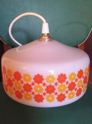 Lustre en opaline Années 60/70