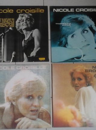 4 vinyles disques 33t nicole croisille 